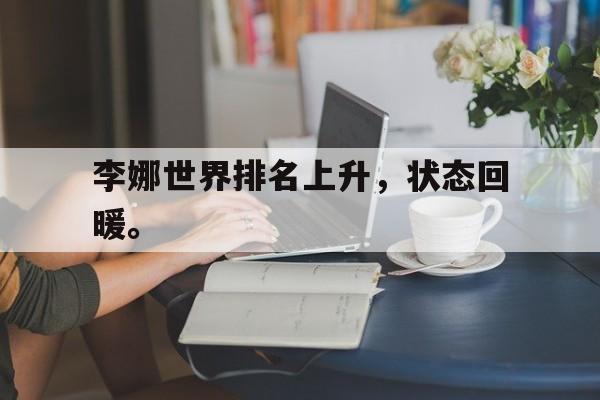 李娜世界排名上升，状态回暖。